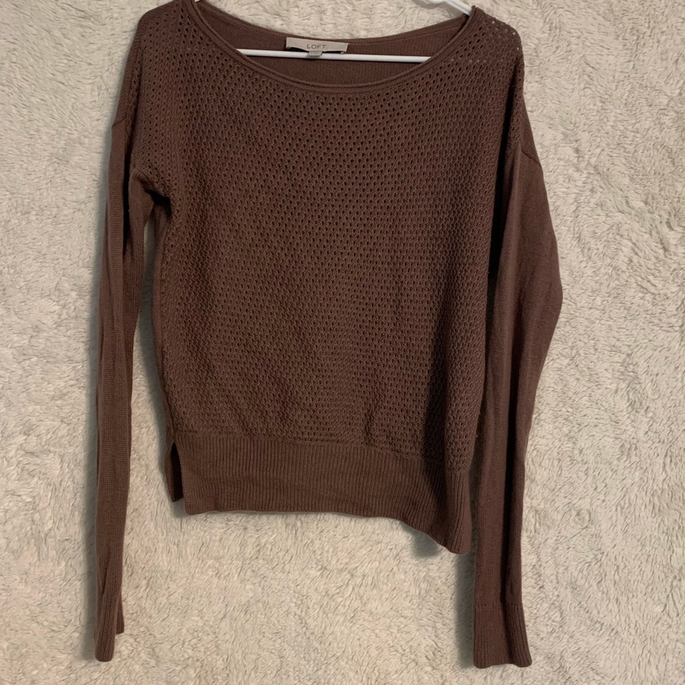 light purple sweater